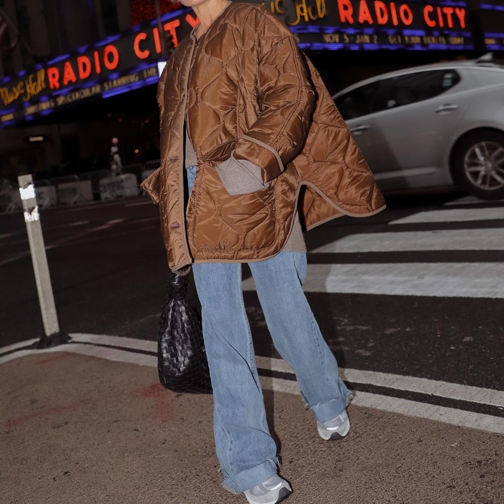 Frankie Shop Teddy Quilted Jacket - Brown